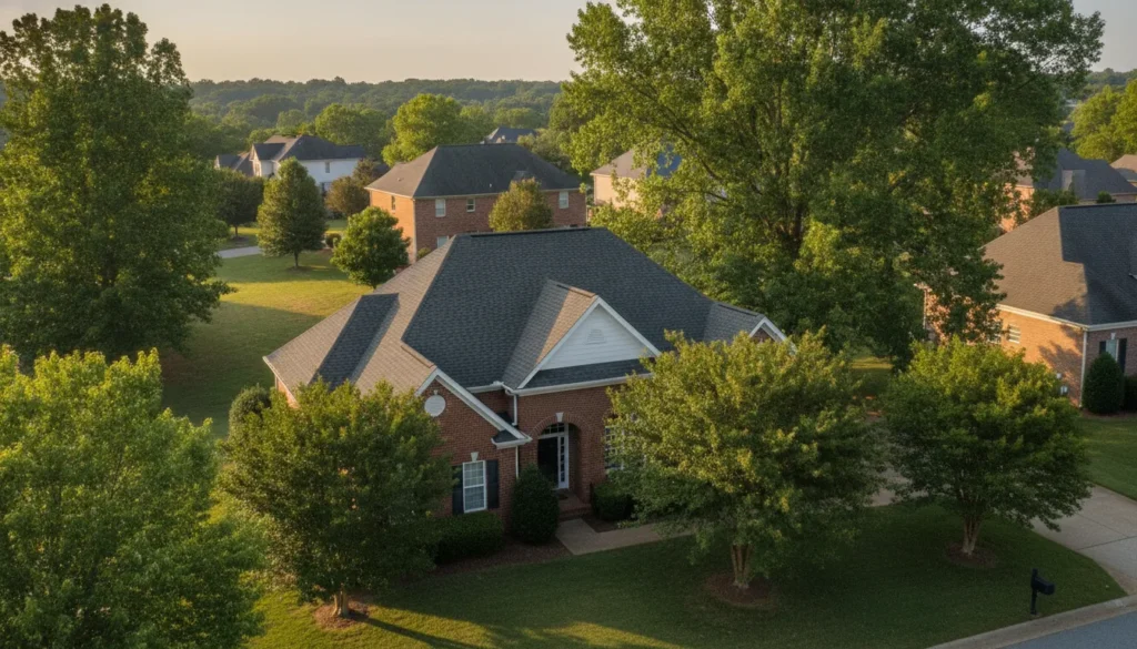 Georgia home with a well-maintained residential roof