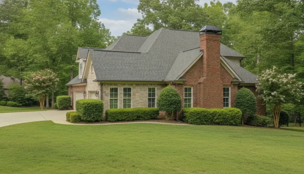 Metro Atlanta home with a professionally fitted chimney cap